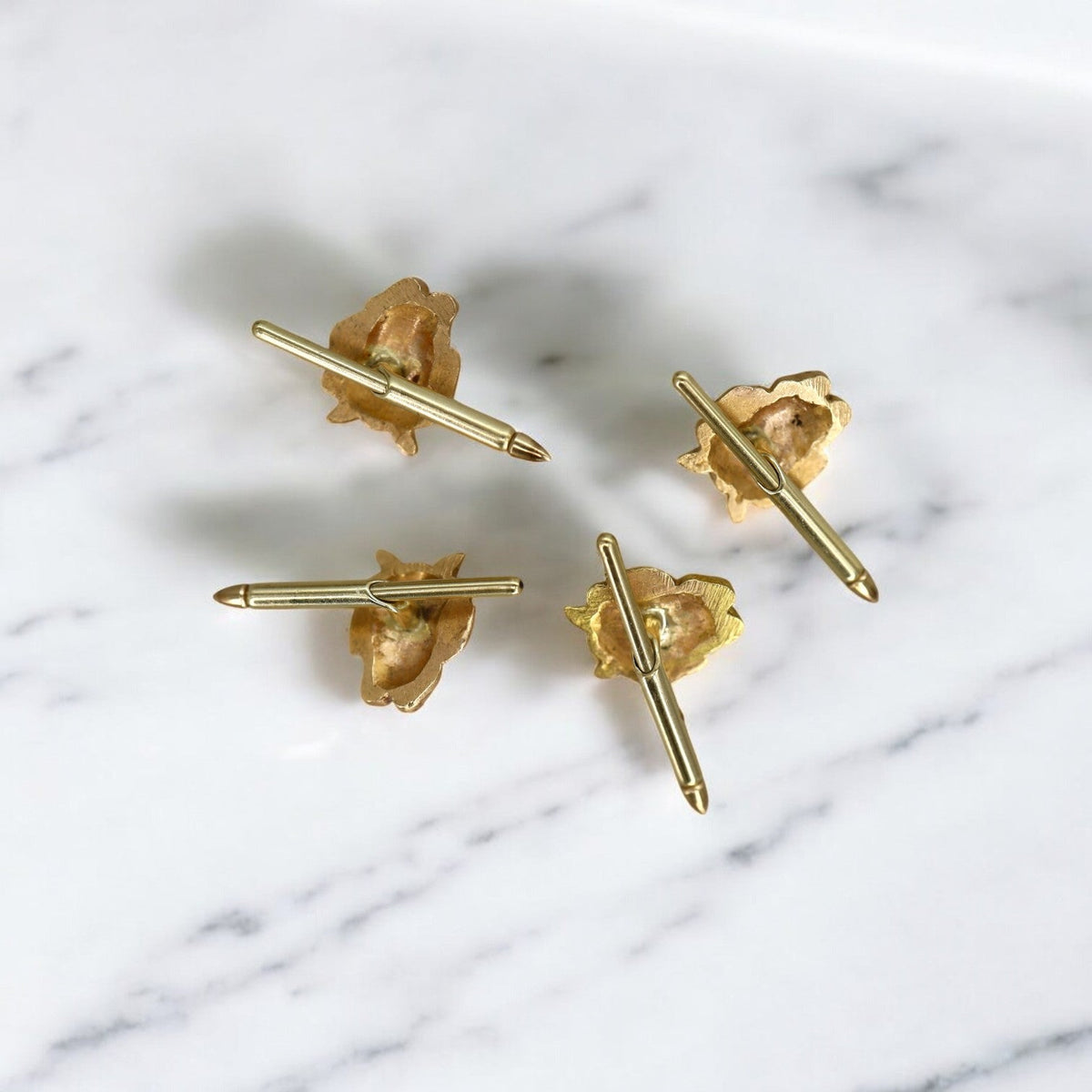Vintage Devil Earrings in 18k Yellow Gold - Petra Star