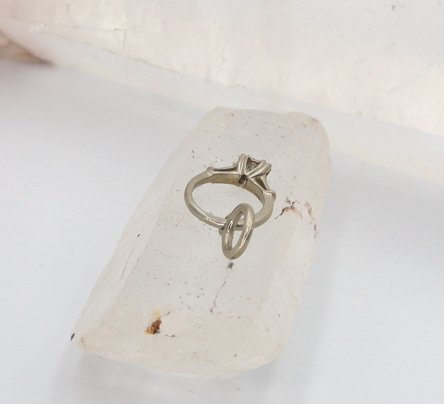 Vintage Diamond Engagement Ring Charm - Petra Star