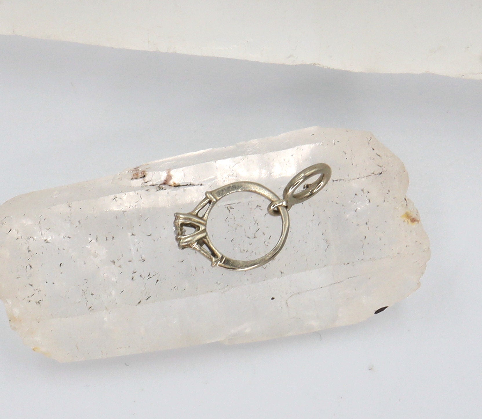 Vintage Diamond Engagement Ring Charm - Petra Star