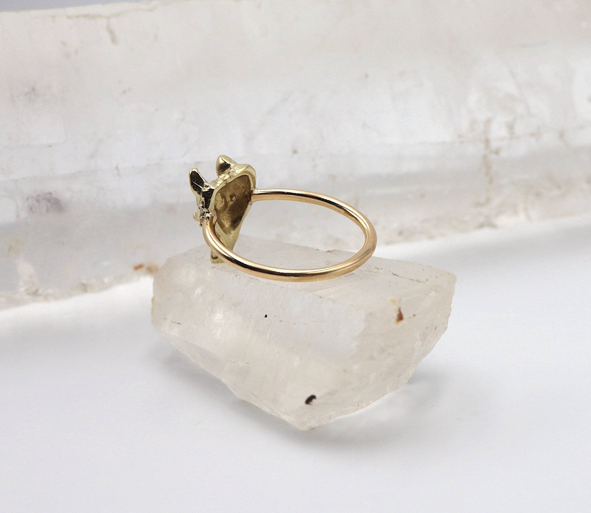 Vintage Fox Ring in 14k Gold - Petra Star