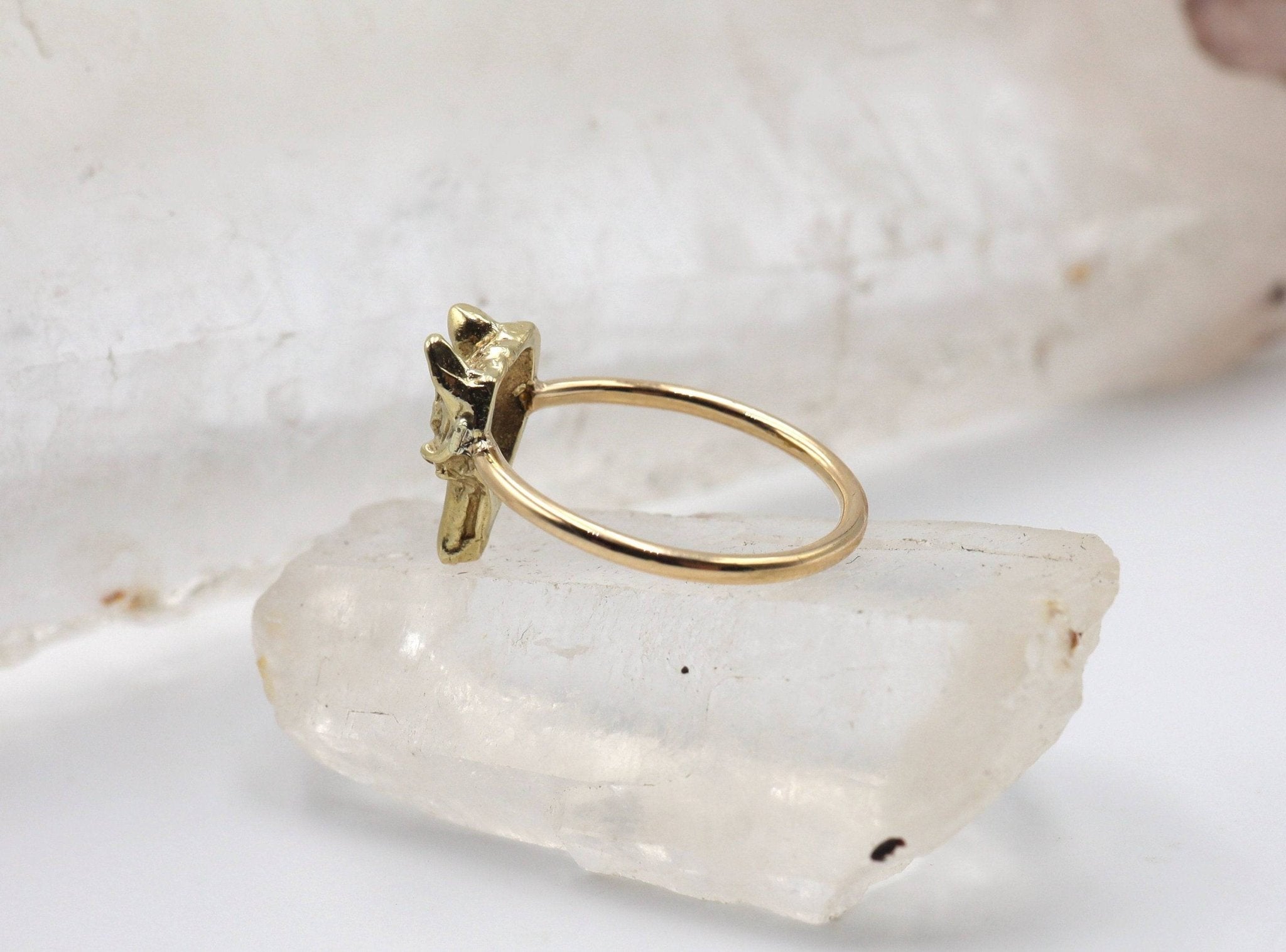 Vintage Fox Ring in 14k Gold - Petra Star