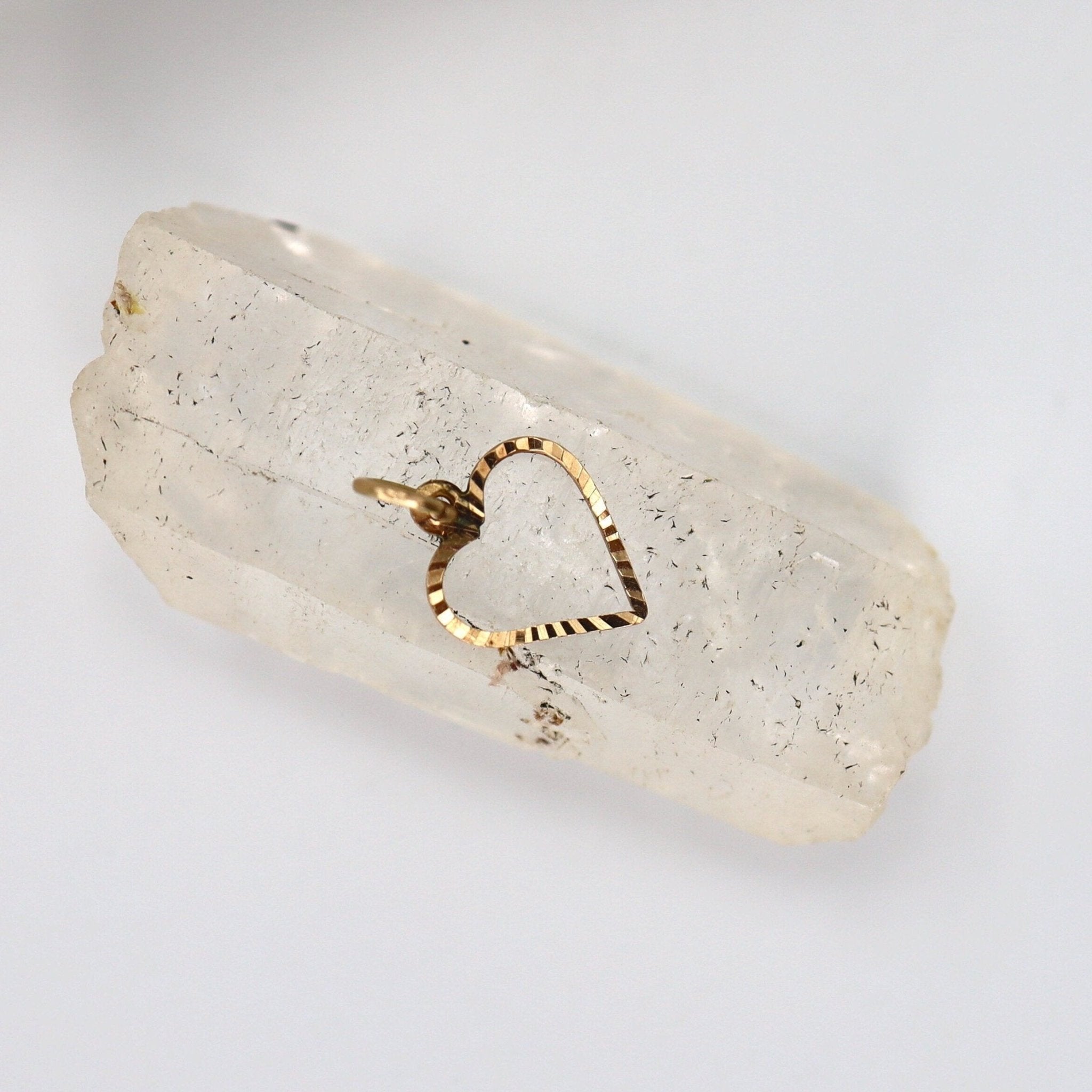 Vintage Heart Charm 14k Yellow Gold - Petra Star