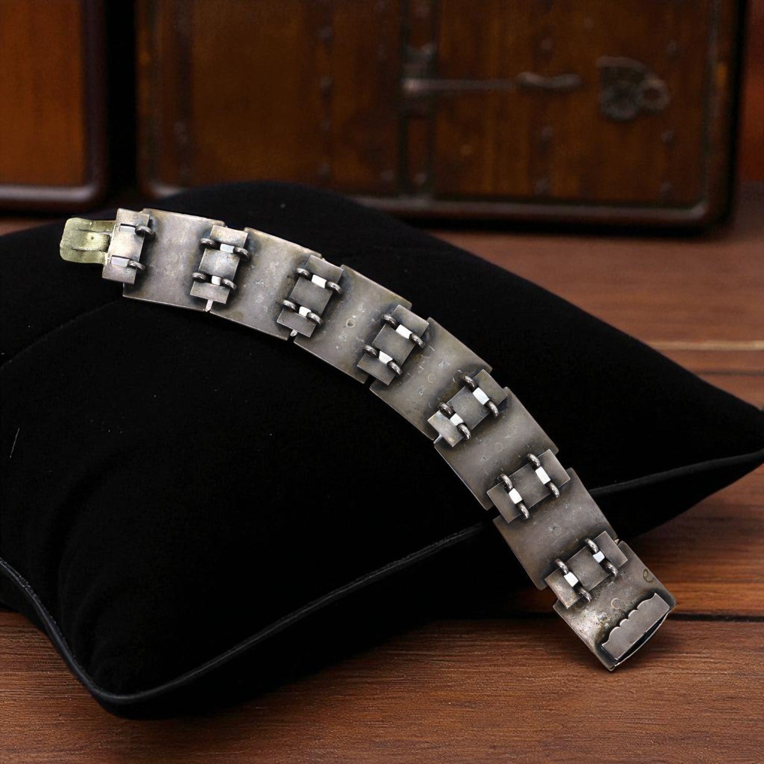 Vintage Peruvian Panel Bracelet - Petra Star