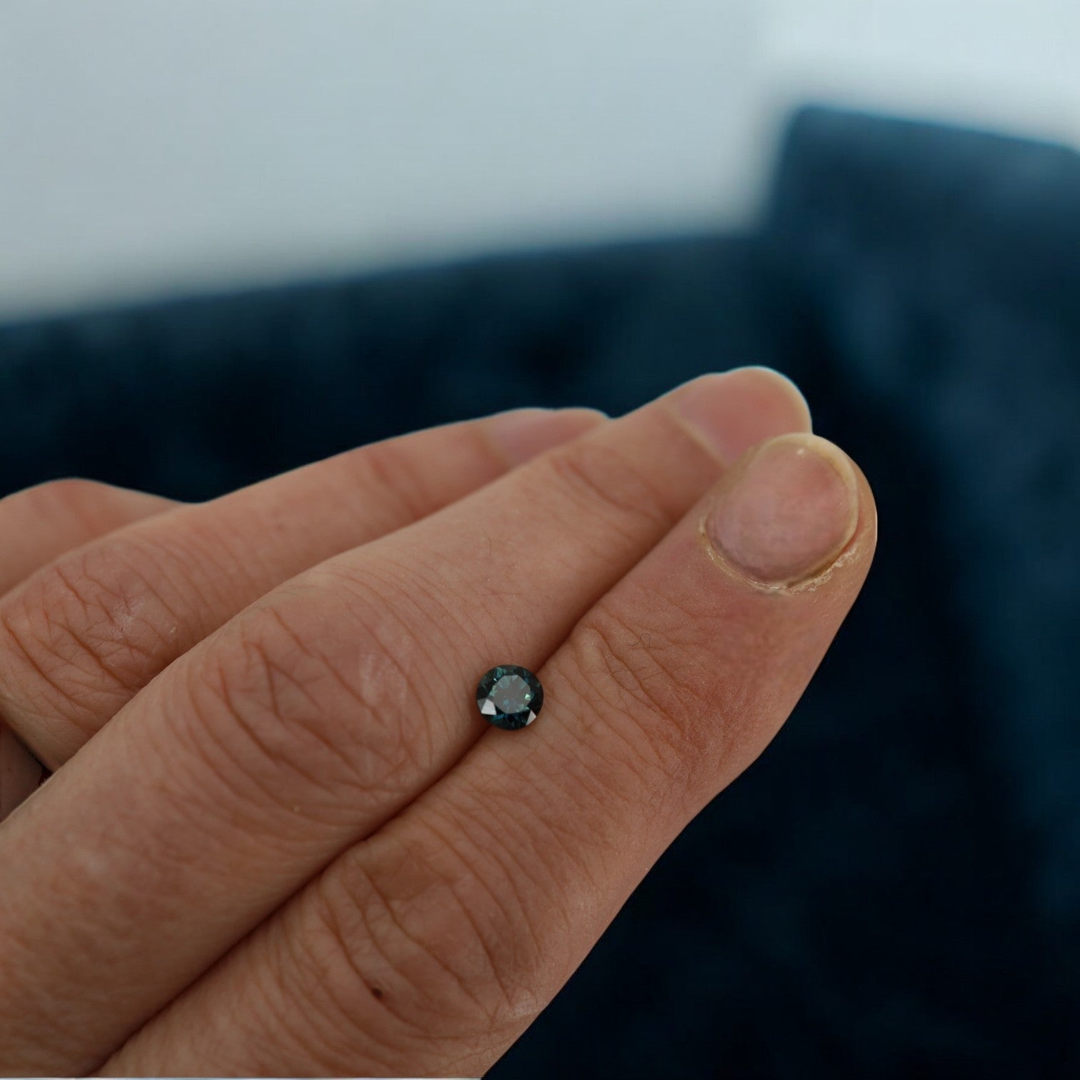 0.57-ct Australian No-Heat Bluish-Green Sapphire - Petra Star