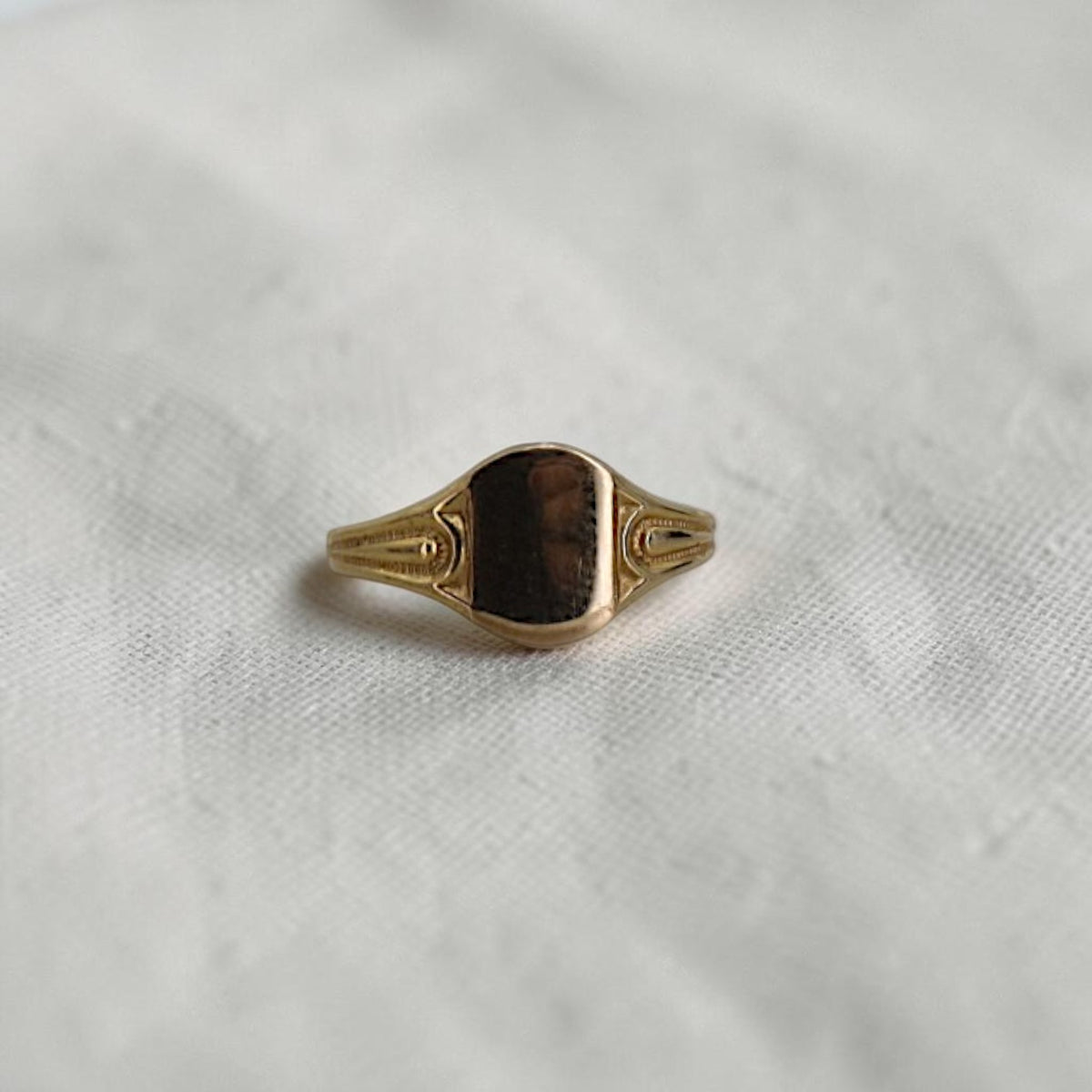 Vintage BDA 10K Gold Signet Ring, Art Deco, Circa 1920