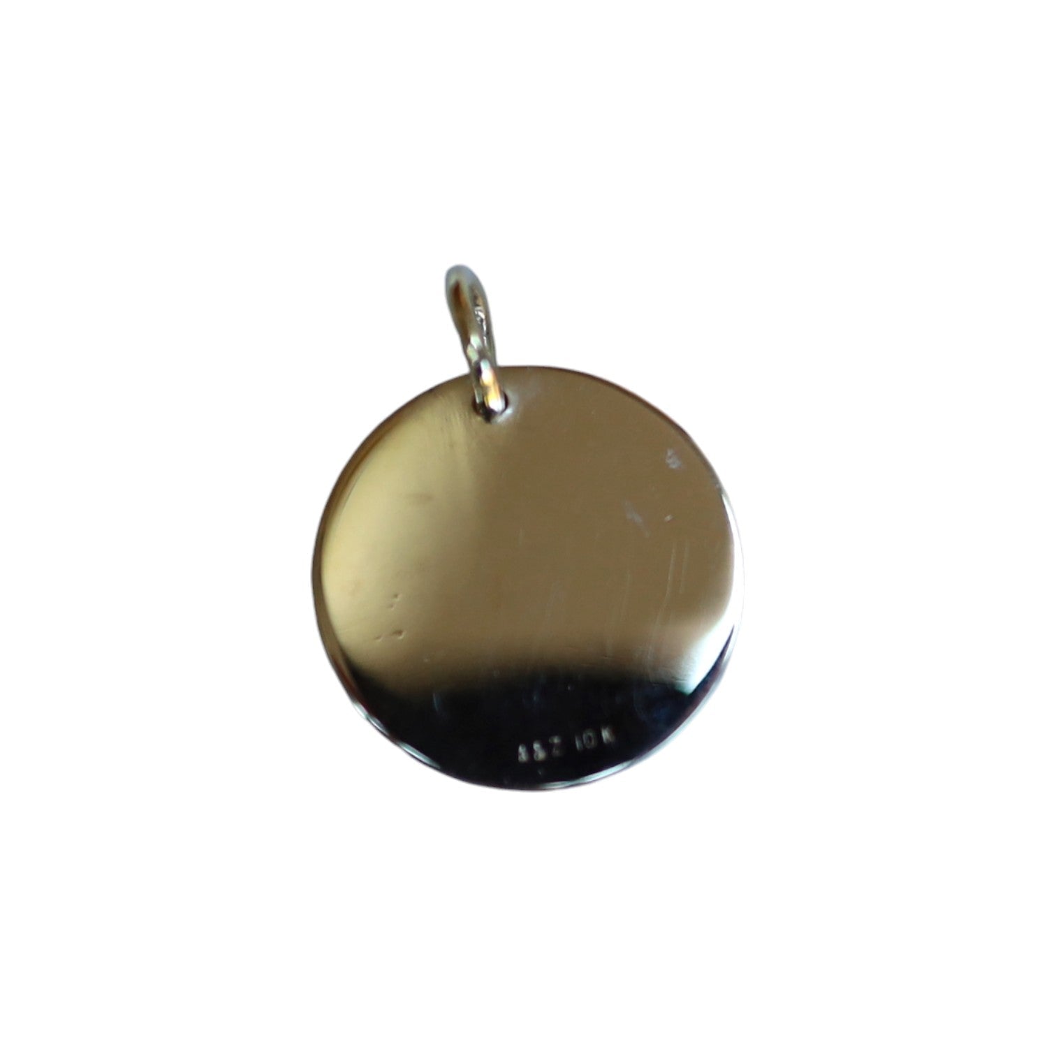 10k Mid-Century Gold Disc Pendant - Petra Star
