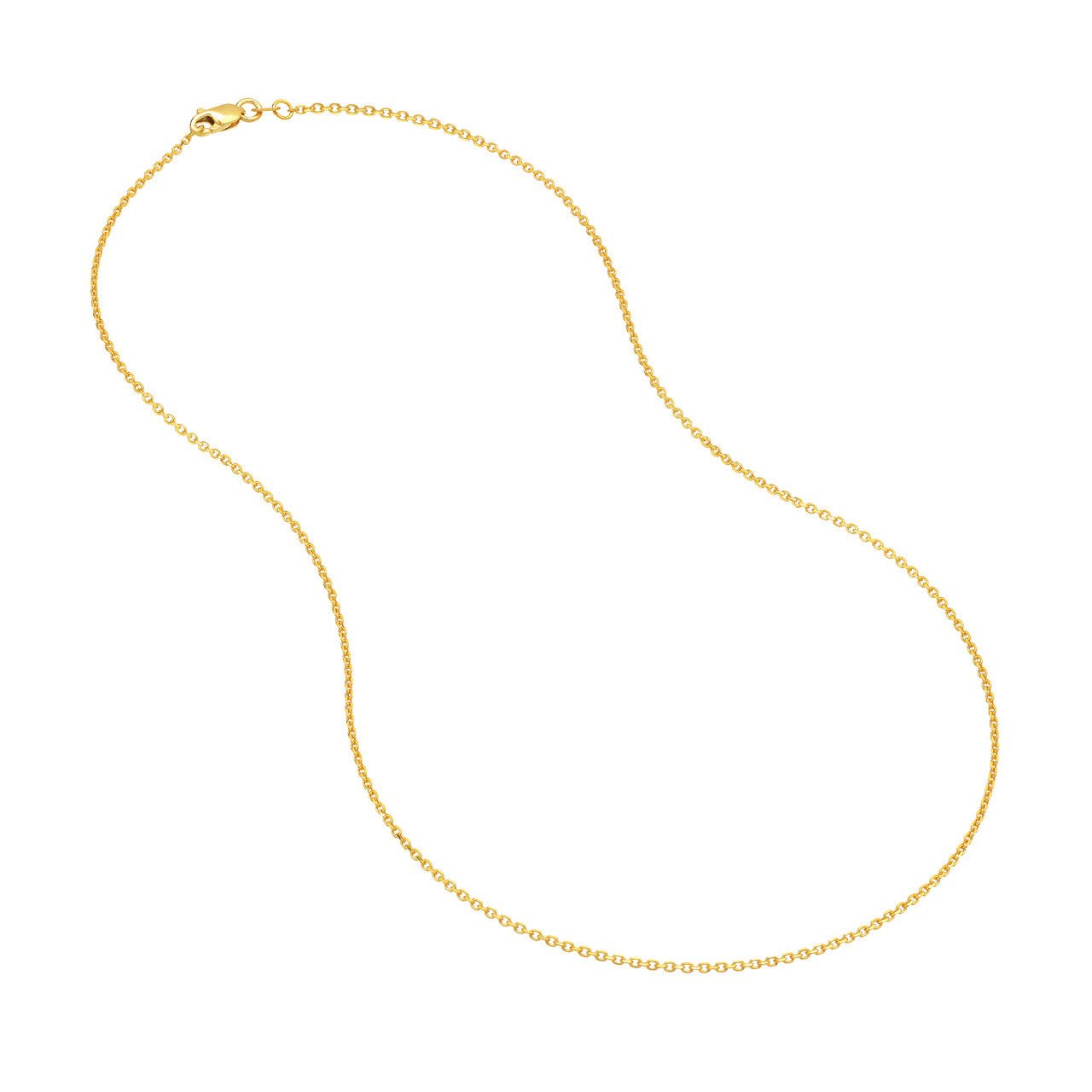 1.15mm D/C Cable Chain with Lobster Lock - Petra Star