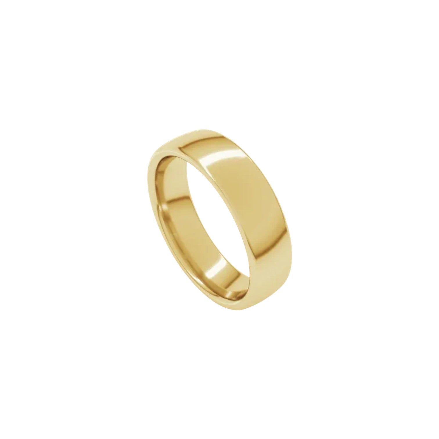 14K Yellow Comfort Fit Standard Weight European-Style Band - Petra Star