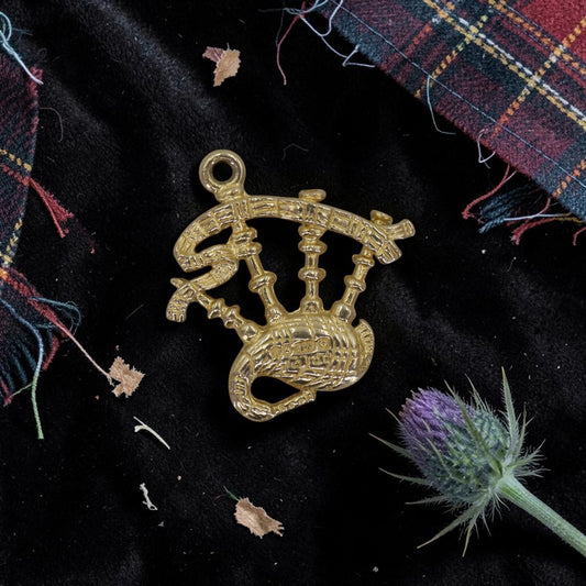 Vintage 14k Gold Bagpipe Charm | Scottish Heritage | Circa 1970s | PPLD 585 Hallmark | Petra Star - Petra Star