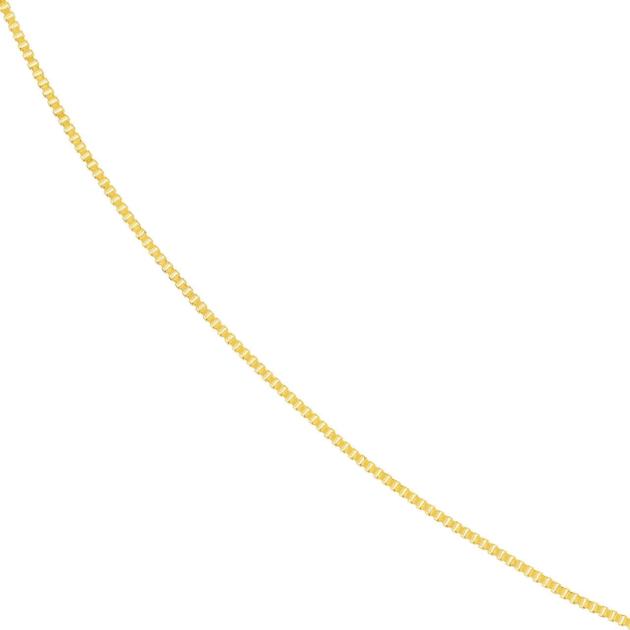 14k Gold Box Chain (0.42mm) - Petra Star