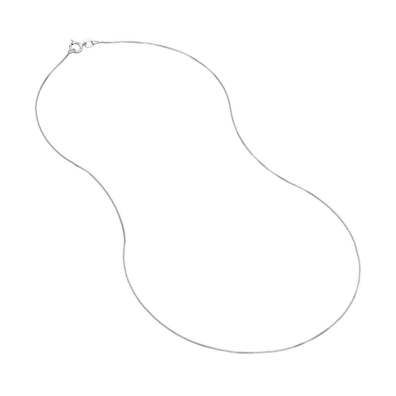 14k Gold Box Chain (0.75mm) - Petra Star