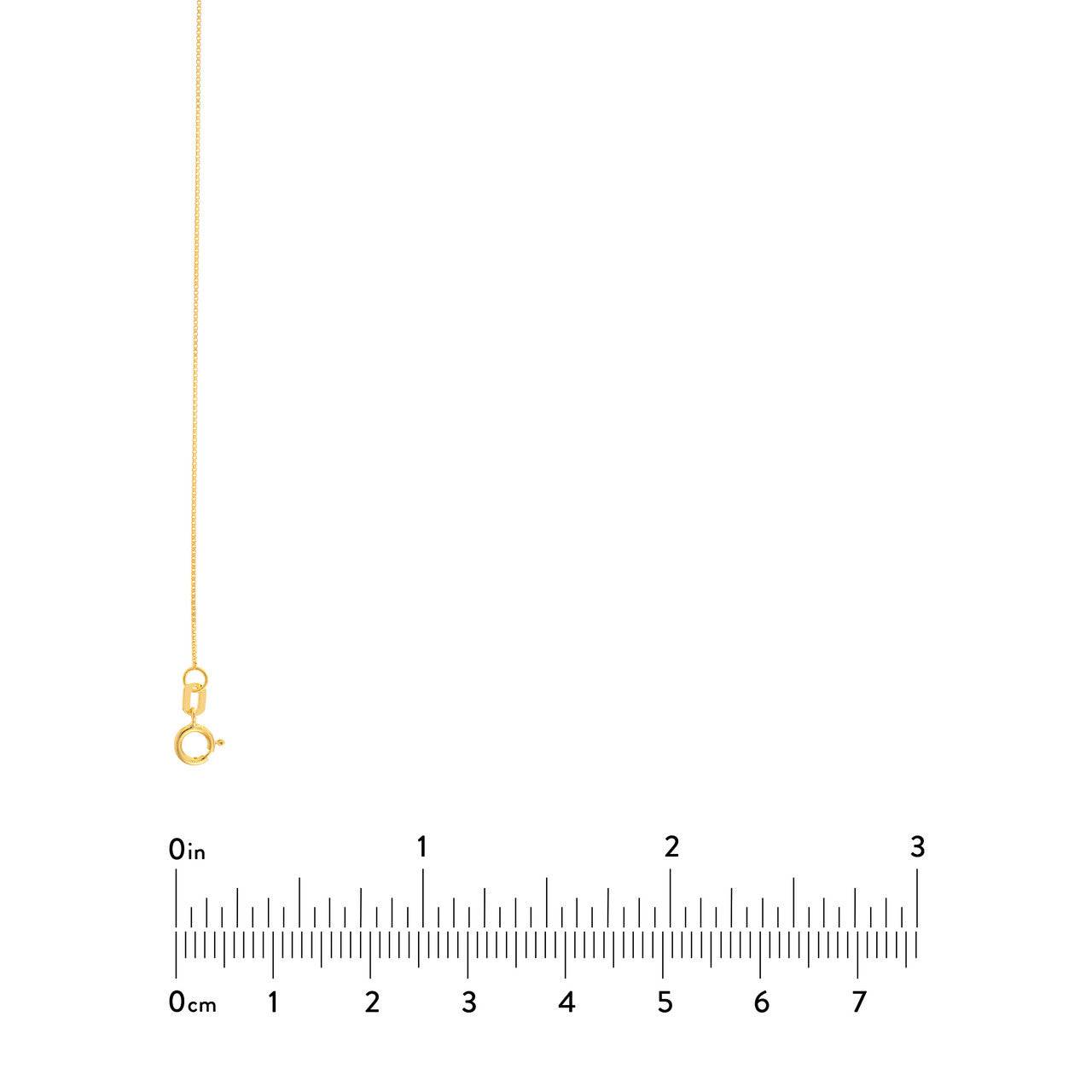14k Gold Box Chain (0.75mm) - Petra Star