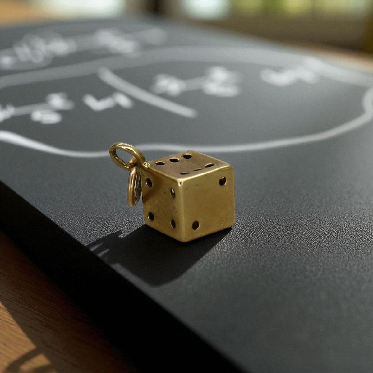 14k Gold Dice Charm - Petra Star