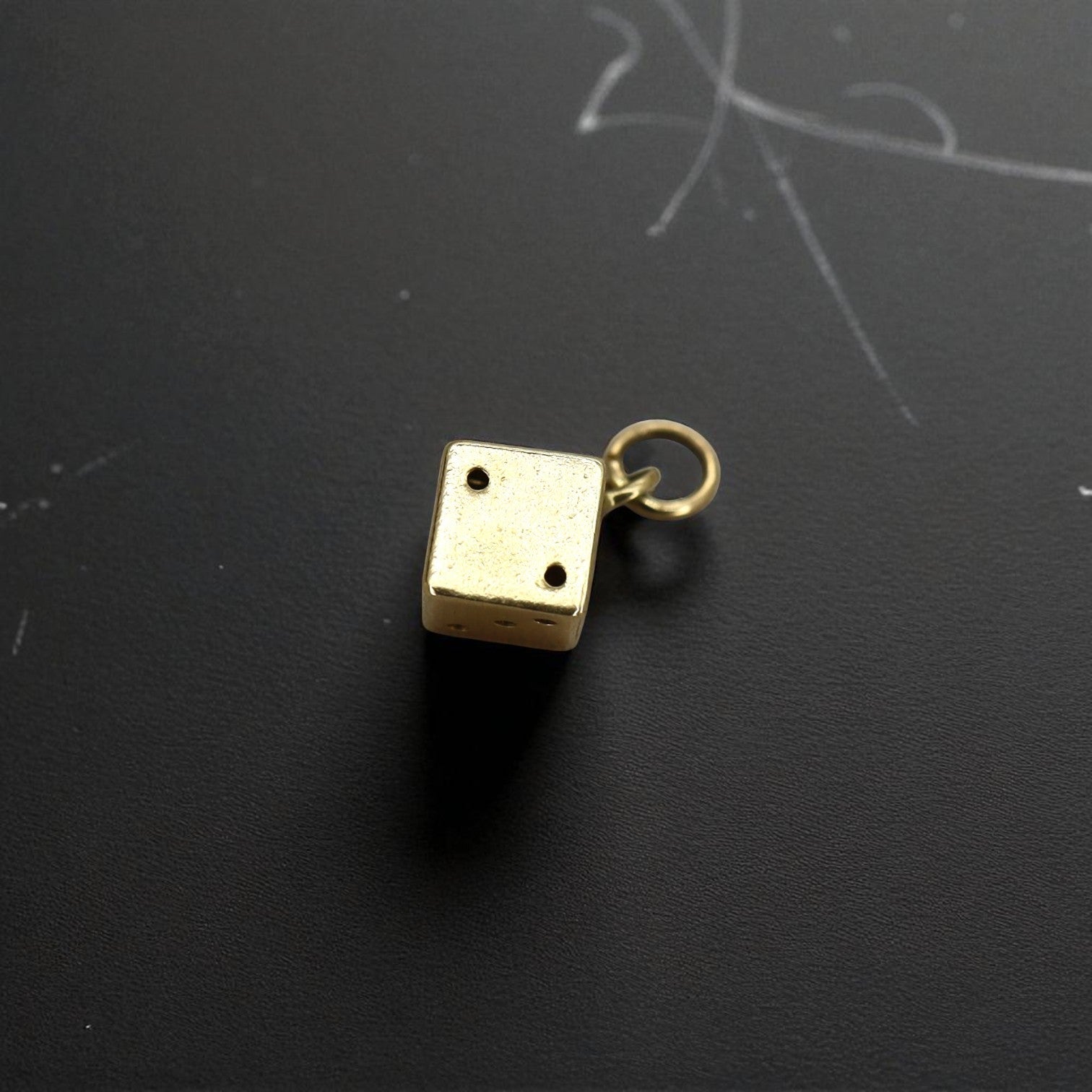 14k Gold Dice Charm - Petra Star