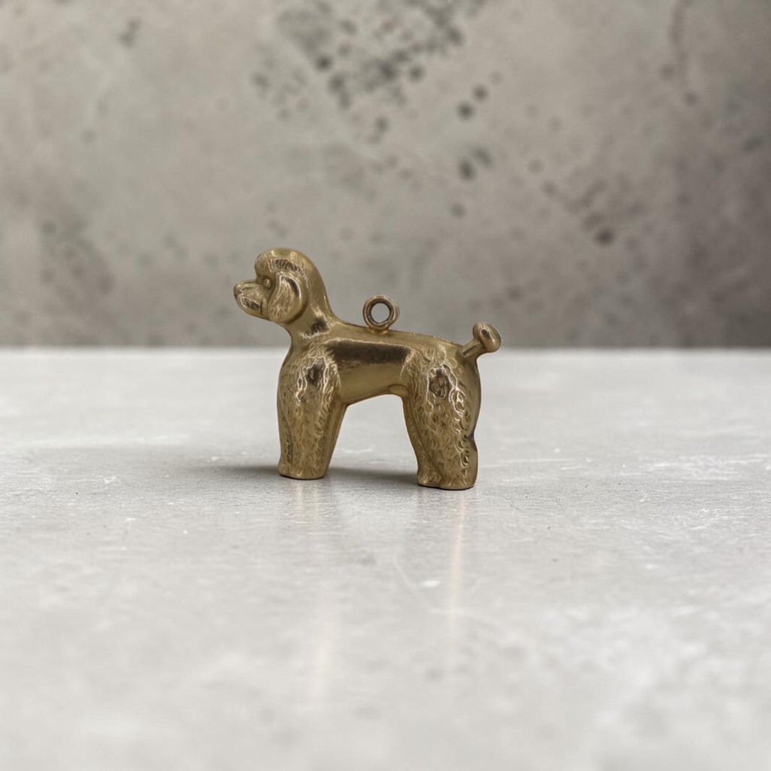 Vintage 14KT Yellow Gold Poodle Charm — Circa 1970s
