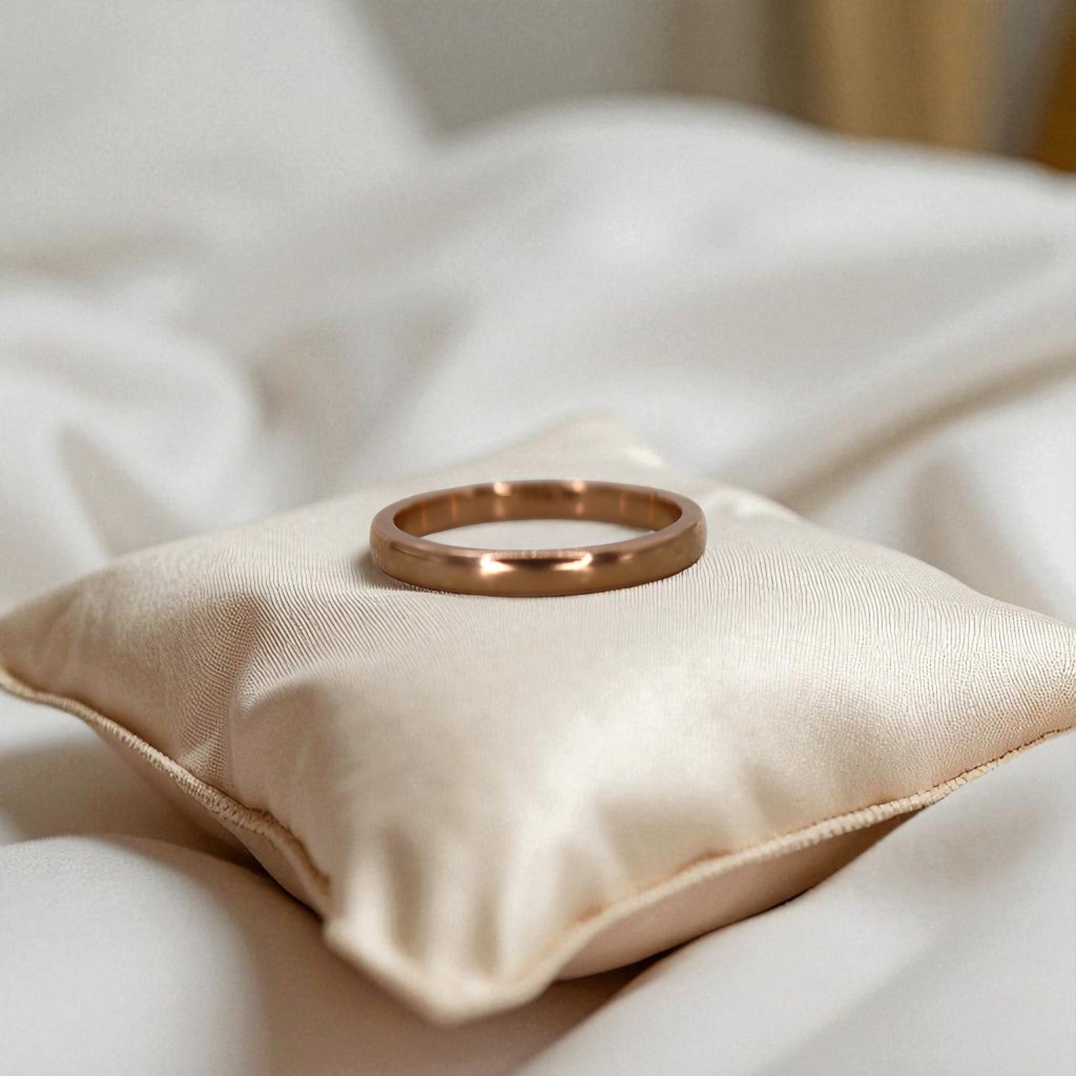 14k Rose Gold Band 2.5MM - Petra Star