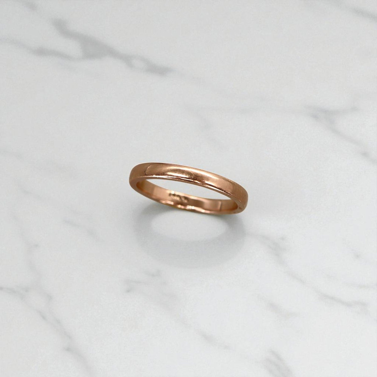 14k Rose Gold Band 2.5MM - Petra Star