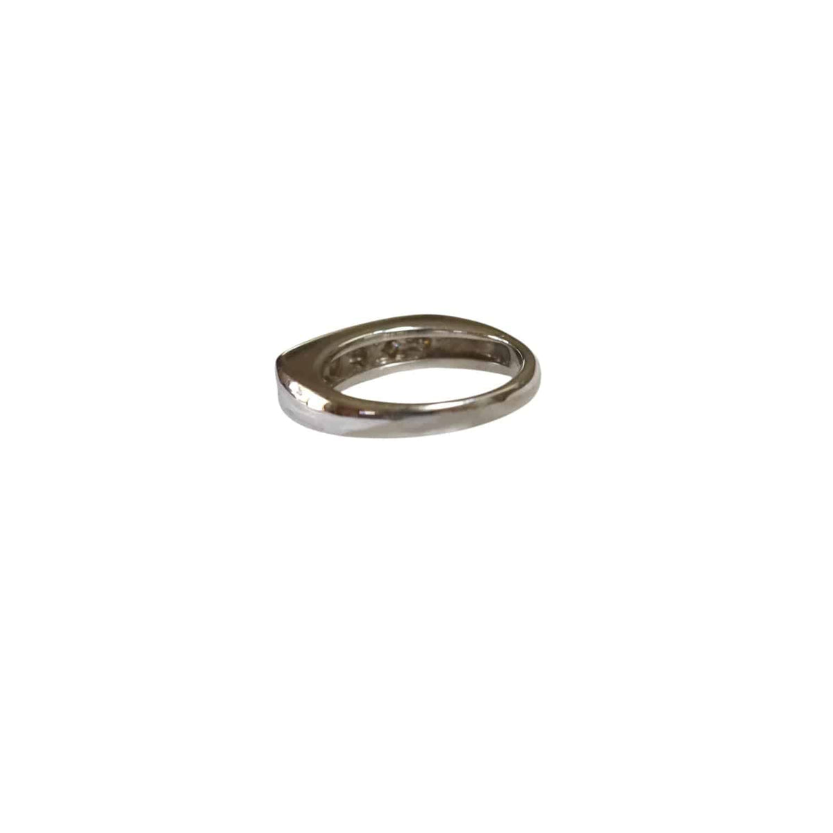 14k White Gold Diamond Anniversary/Wedding Band - Petra Star
