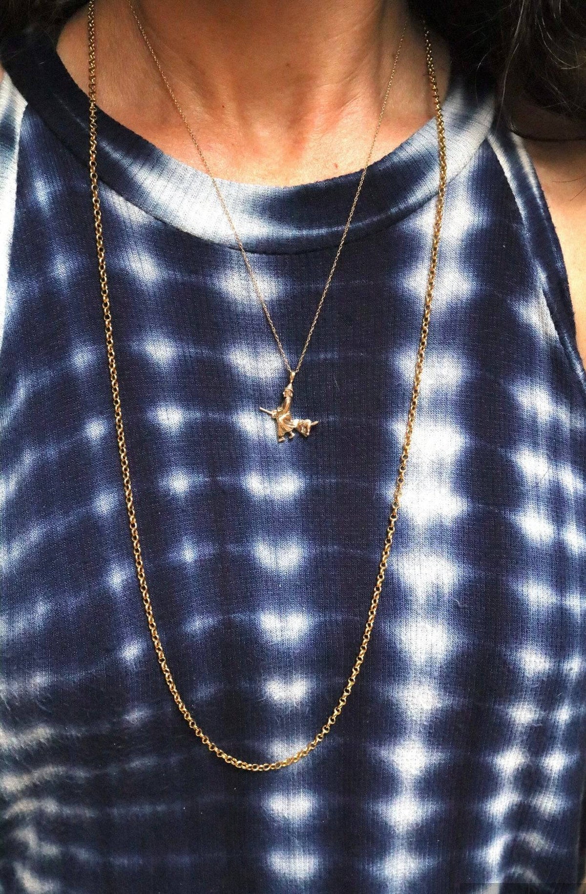 18k Yellow Gold Heavy Rolo Chain - Petra Star