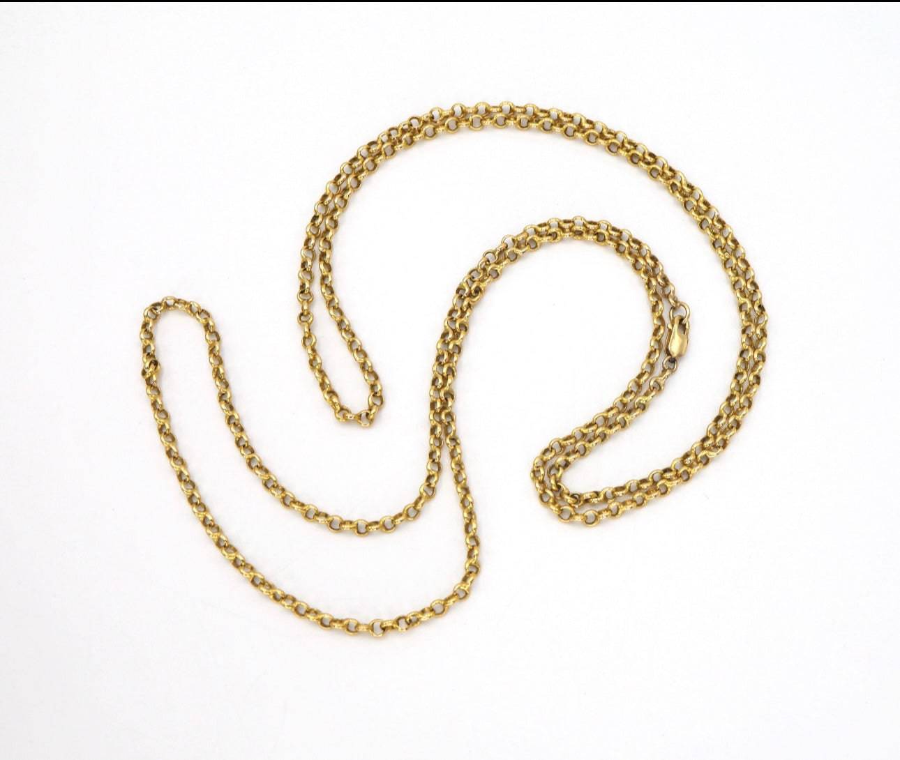 18k Yellow Gold Heavy Rolo Chain - Petra Star
