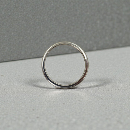 Vintage 14k White Gold Wedding Band 2.5MM