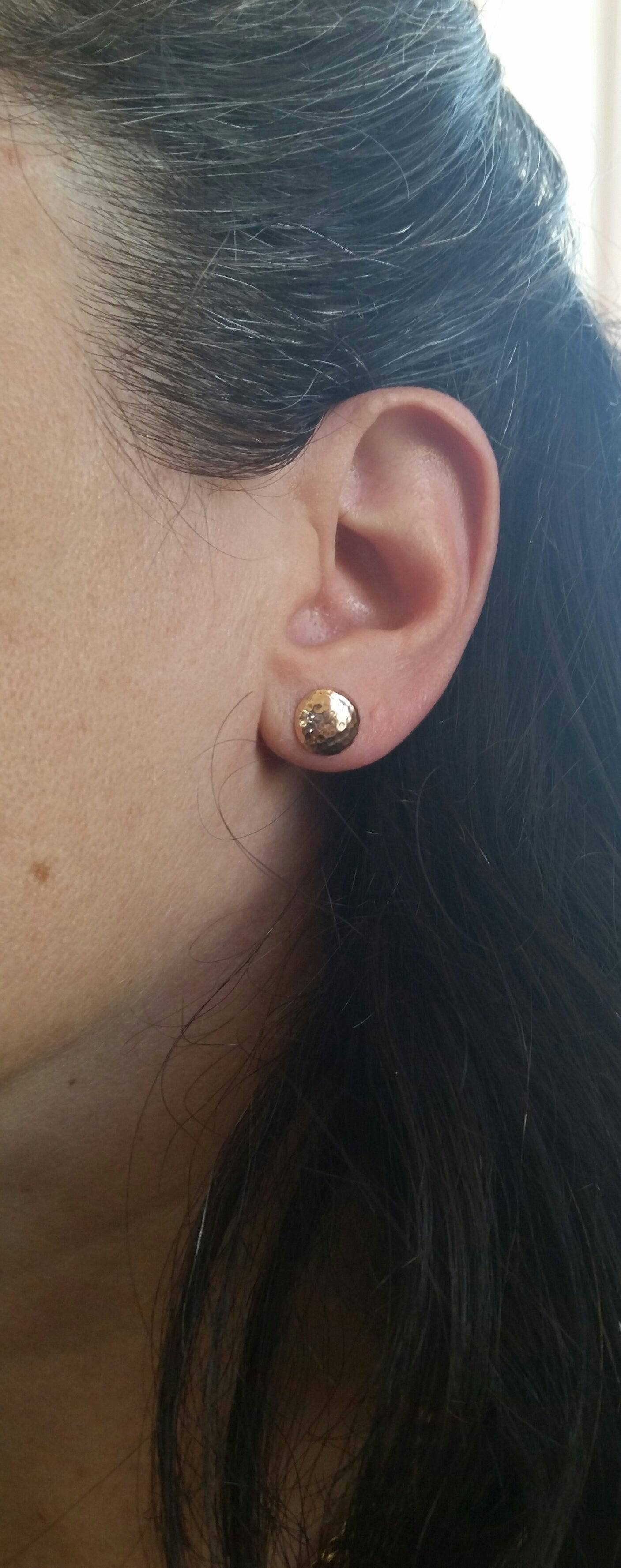 Simple Hammered Studs - Petra Star