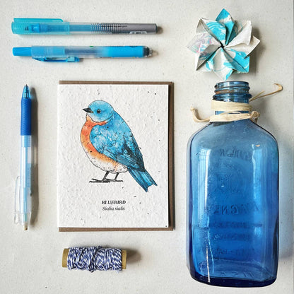 Bluebird Plantable Wildflower Seed Card