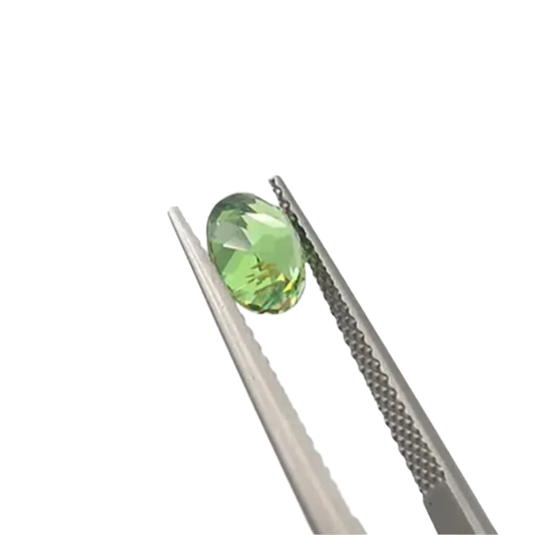 Demantoid Garnet 1.28 ct Oval Faceted AGL Laboratory Certified - Petra Star