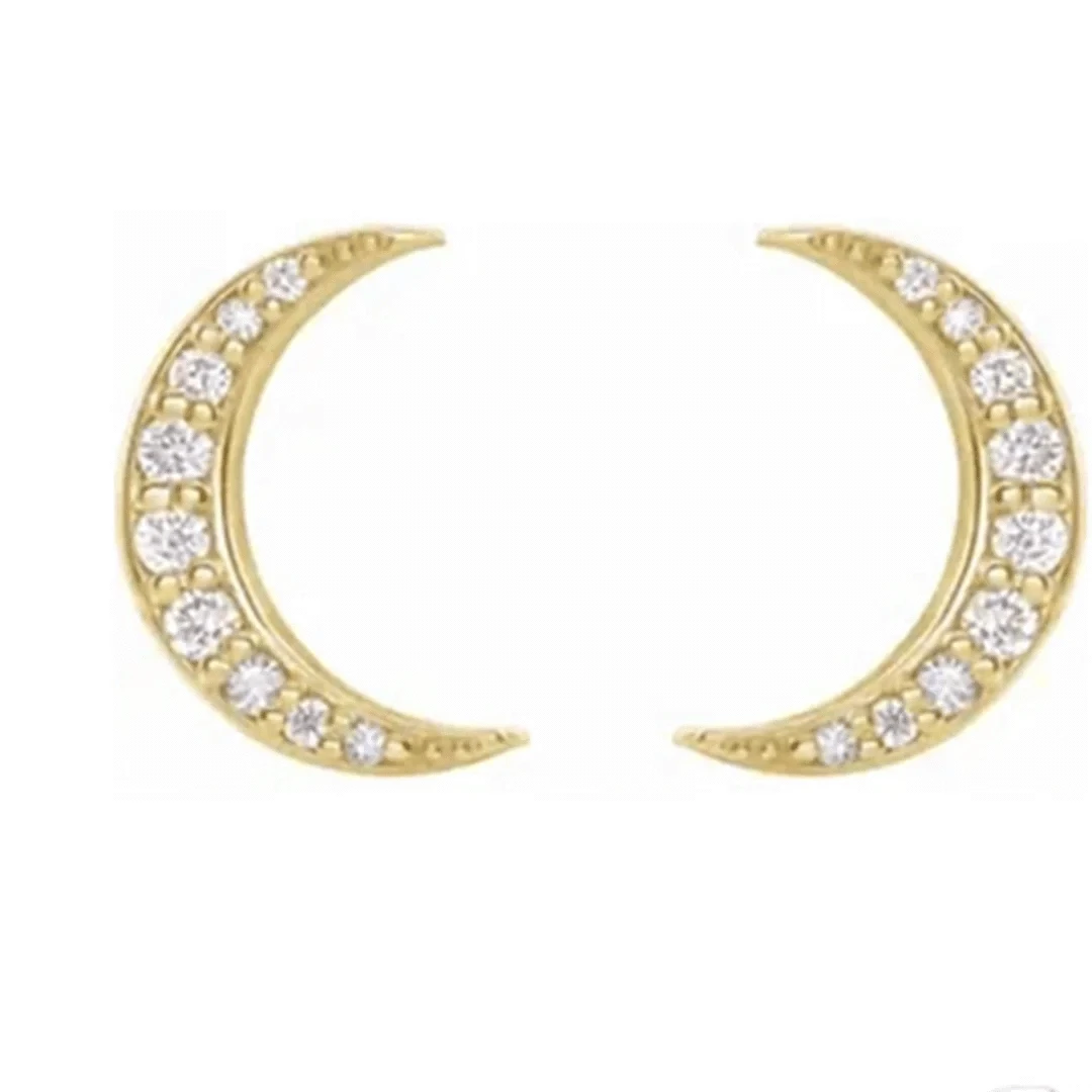 Waning Moon Studs - Petra Star