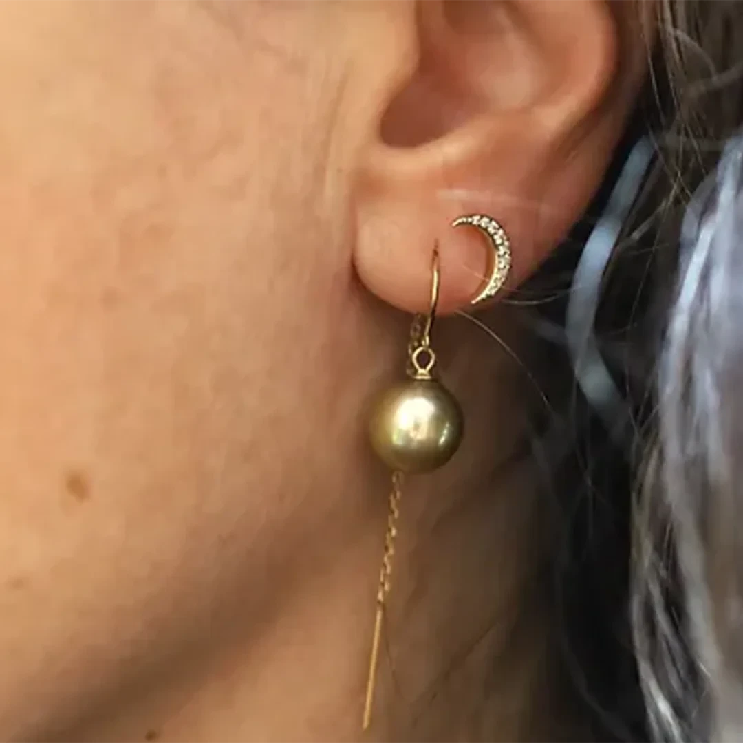 Waning Moon Studs - Petra Star