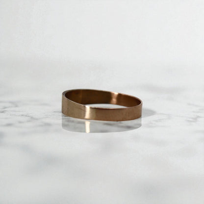 Victorian 10k Pink Gold Gypsy-Set Diamond Cigar Band – Antique Recycled Statement, c.1850 - Petra Star