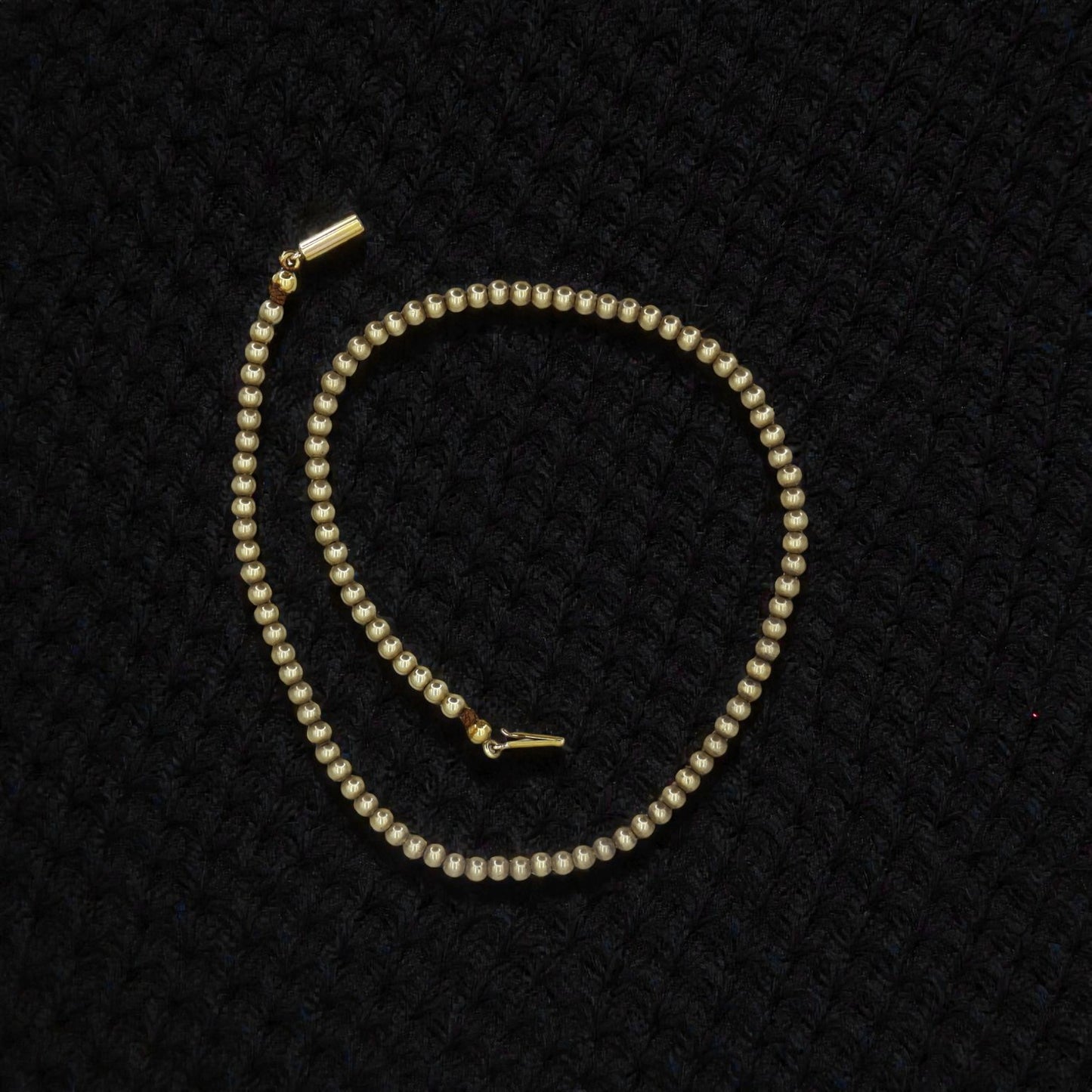 Antique Gold Filled Bead Choker Necklace