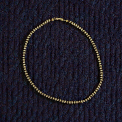 Antique Gold Filled Bead Choker Necklace