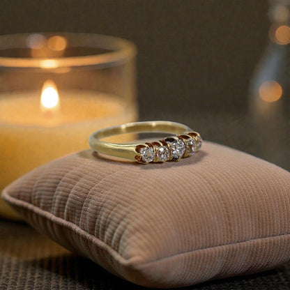 Victorian Five Stone Diamond Band