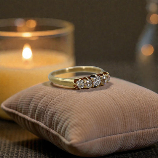 Victorian Five Stone Diamond Band