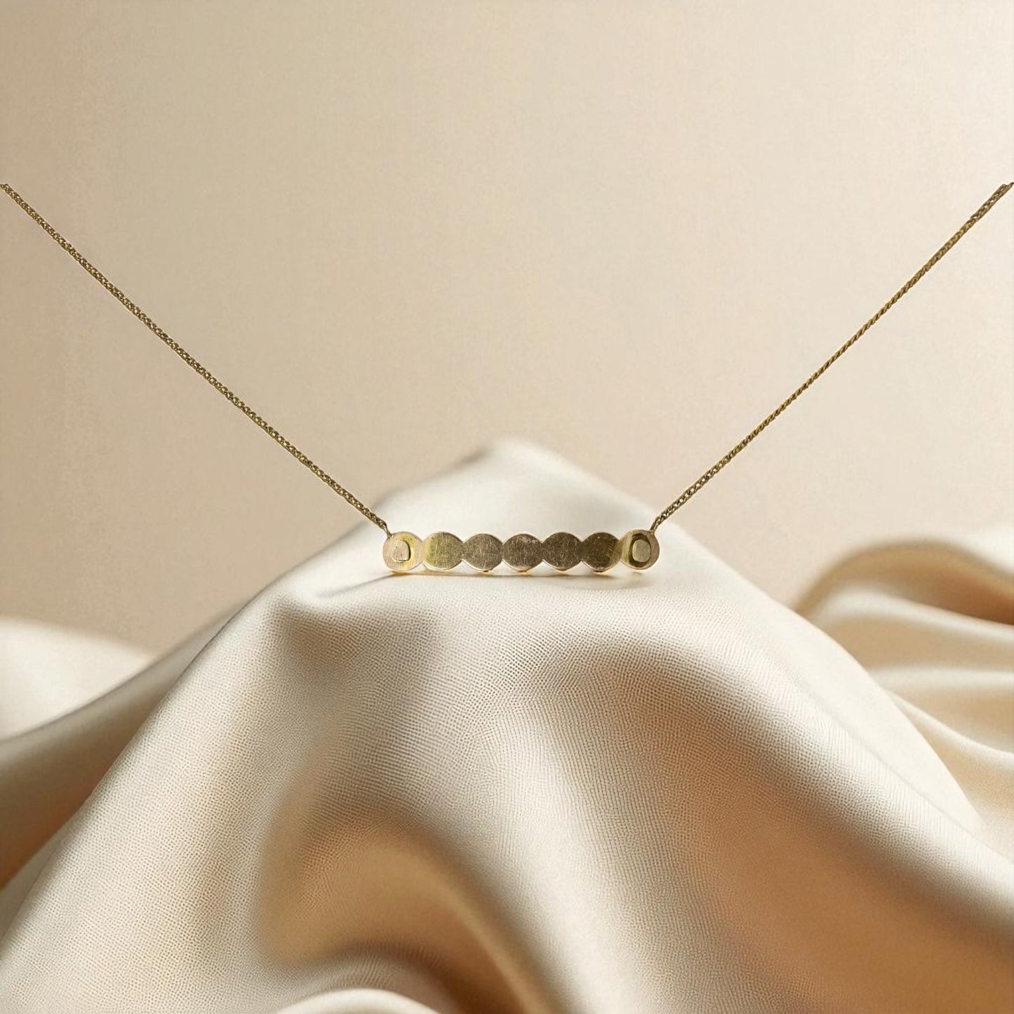 Upcycled Art Nouveau Pearl Bar Pin Necklace – 14k Yellow Gold, Vintage Curb Chain | Petra Star - Petra Star