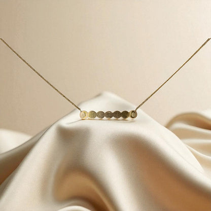 Upcycled Art Nouveau Pearl Bar Pin Necklace – 14k Yellow Gold, Vintage Curb Chain | Petra Star - Petra Star