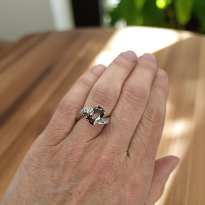 Art Deco Platinum Ring - Petra Star