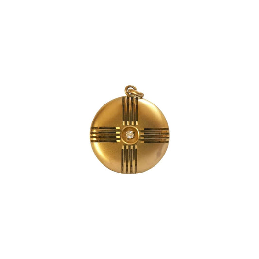 Art Deco Picture Locket 10k Yellow Gold