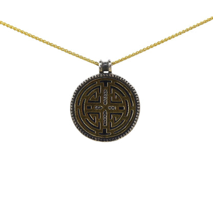 Keum-boo Asian Coin Pendant