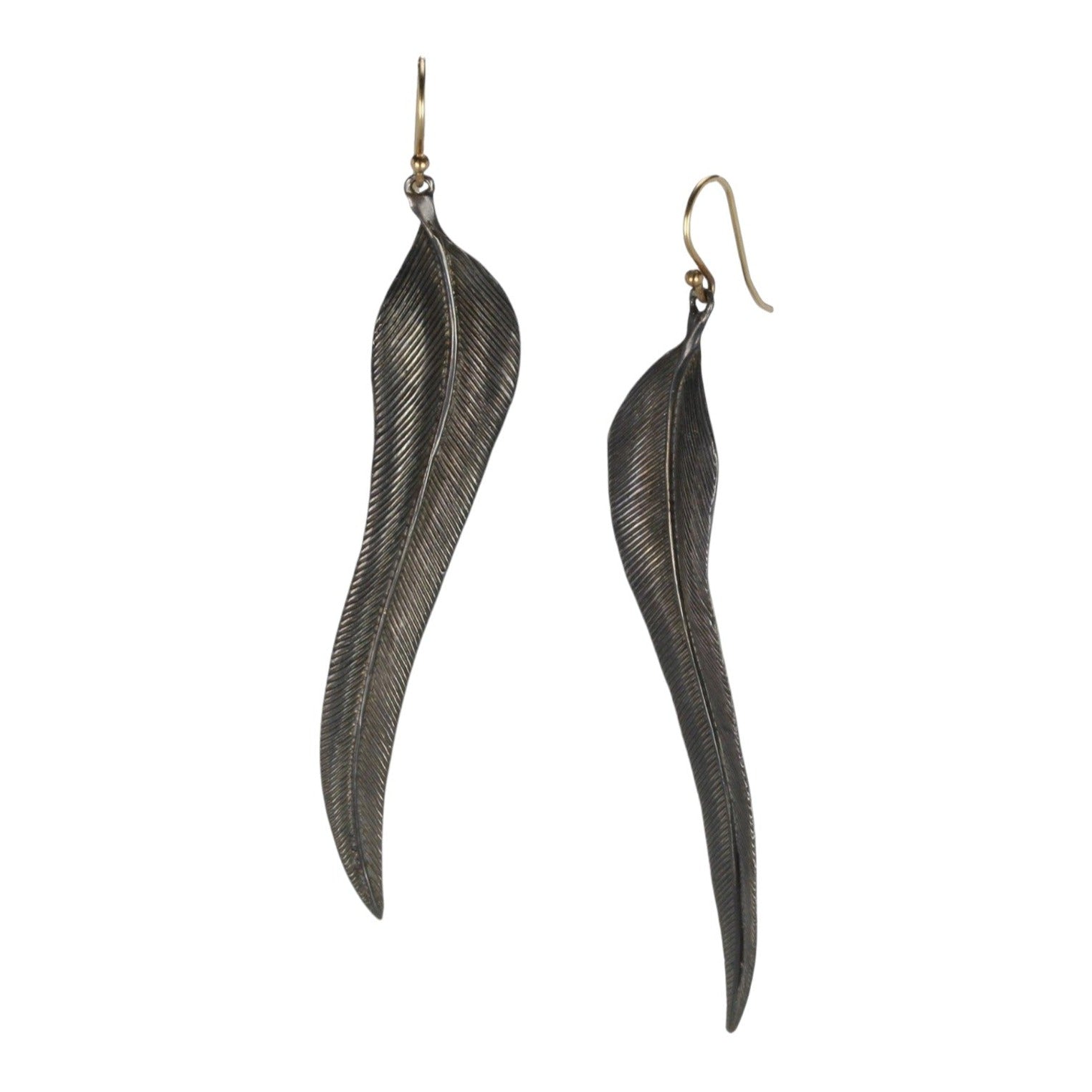 Silver + 14K Bird Of Paradise Earrings - Petra Star