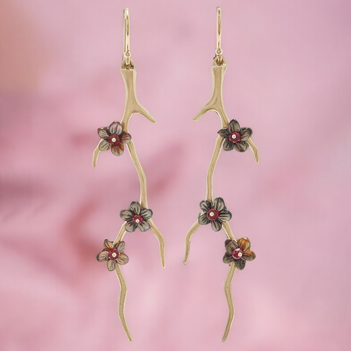 Cherry Blossom Earrings - Petra Star