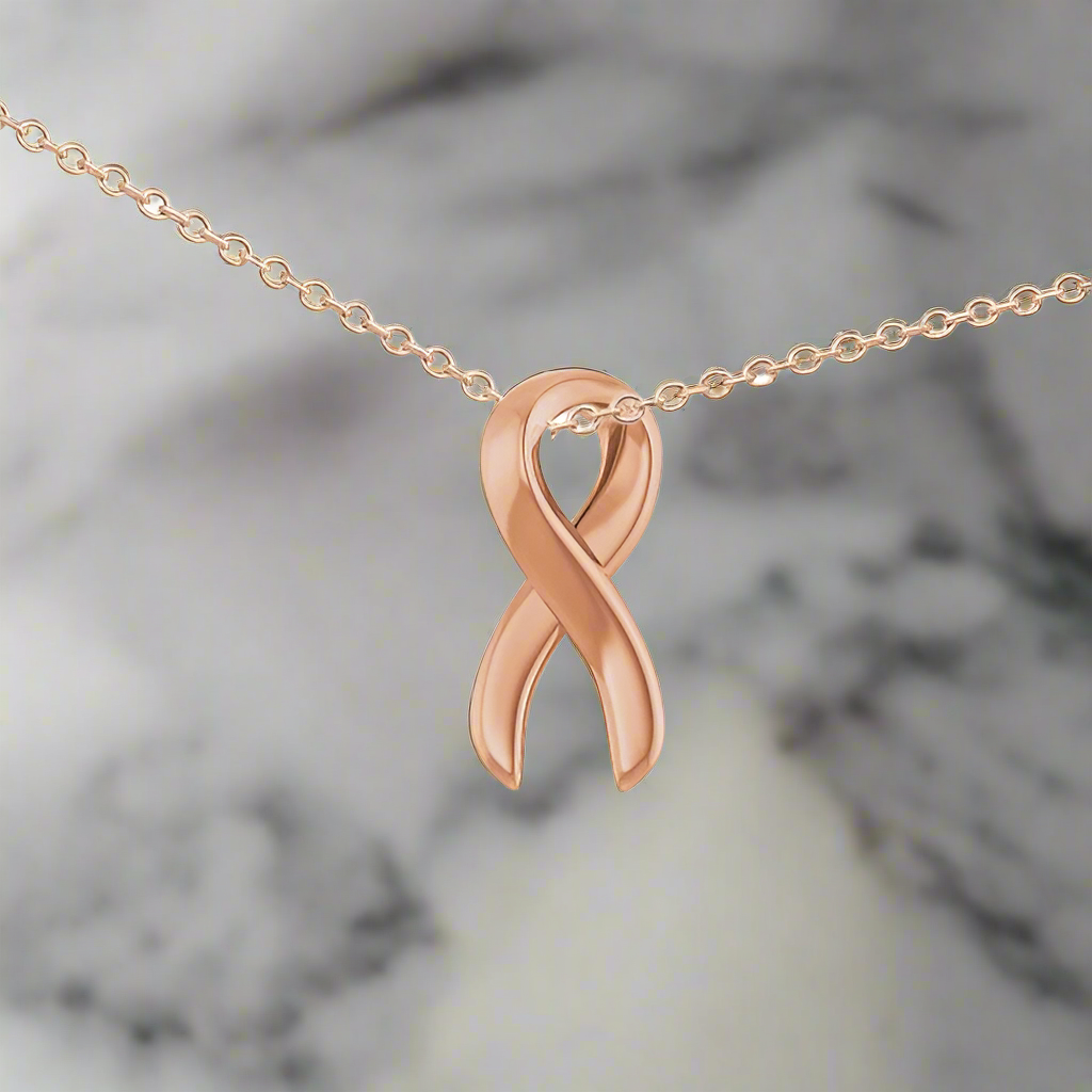 Breast Cancer Ribbon Charm - Petra Star