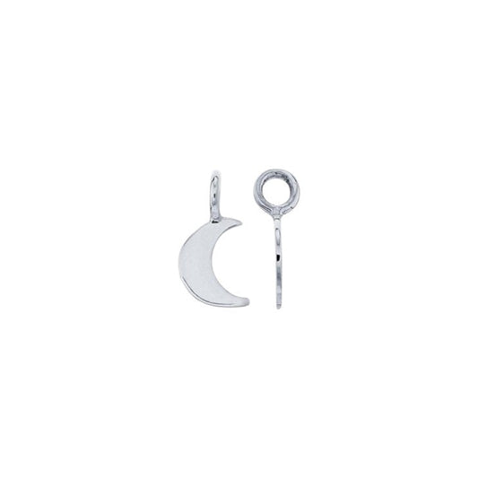 Silver Crescent Moon Charm