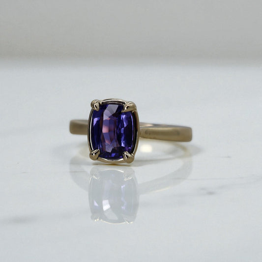 Natural Color Change Sapphire Violet to Purple Mixed Cushion Cut - No-Heat