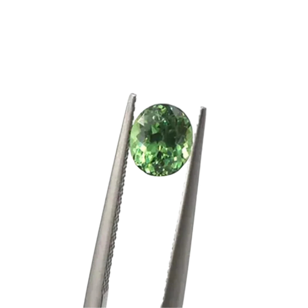 Demantoid Garnet 1.28 ct Oval Faceted AGL Laboratory Certified - Petra Star