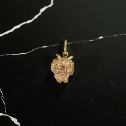 Vintage Devil Pendant in 18k Yellow Gold
