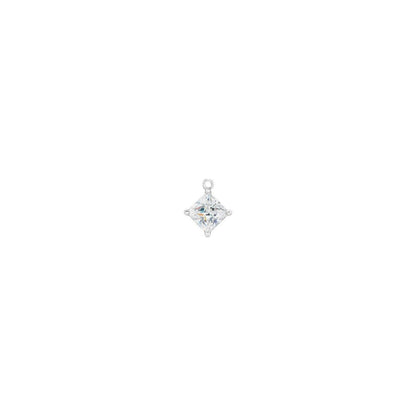 Charm de diamante de talla princesa