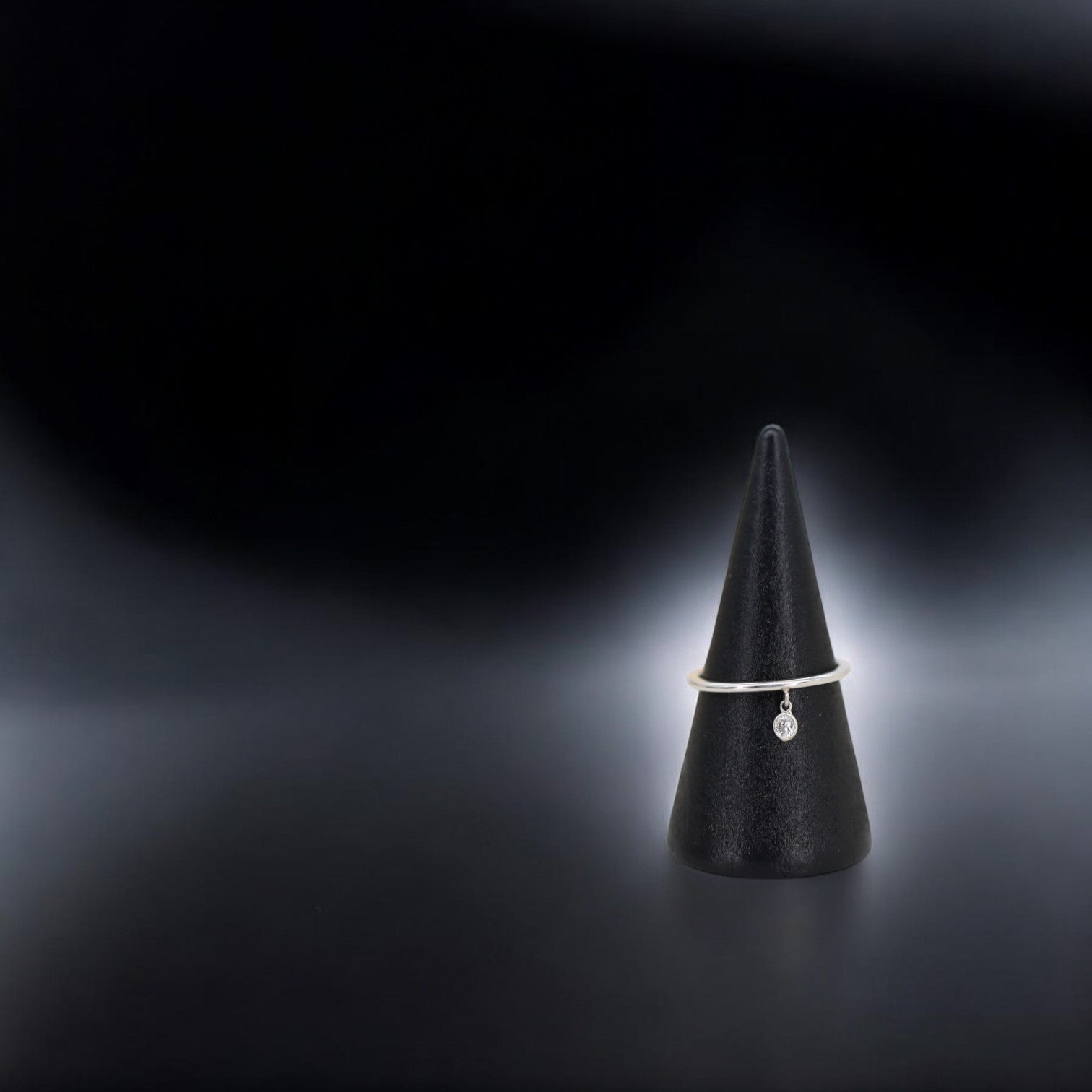 Upcycled, Antique-Inspired Diamond Charm Ring - Petra Star