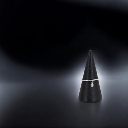 Upcycled, Antique-Inspired Diamond Charm Ring - Petra Star